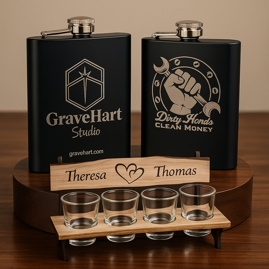 Personalisierter Flachmann