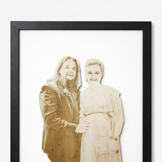 Hochzeitsfoto auf Holz – Erinnerungen für die Ewigkeit