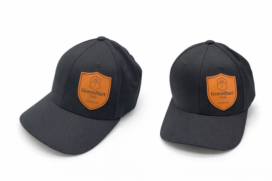 Personalisierte Flexfit Baseballkappe mit Kunstleder-Patch